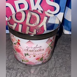 Gingham gorgeous 3 wick candle